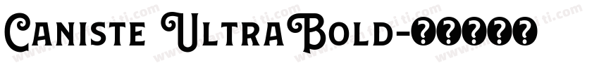 Caniste UltraBold字体转换